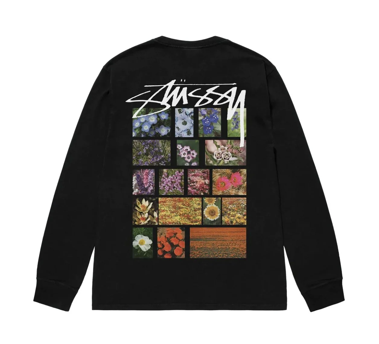 ★人気★【STUSSY】★Stussy Flower Grid Pigment Dyed T-Shir.t Stussy Flower Grid Pigment Dyed T-Shirt Black | eBay